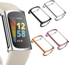 4 Pack Screen Protector For Fitbit Charge 6/5 TPU All-Around Protective Case