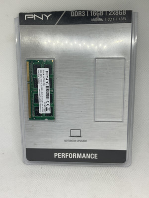 PNY Memory Sticks DDRR, 8GB 8 GB 1600MHz CL11 1.35V, 1.35V, New Open Box