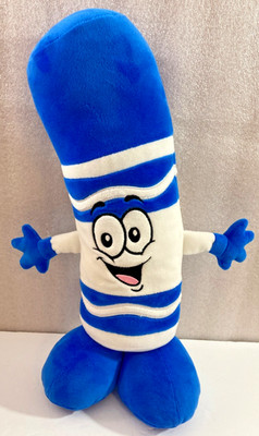 Crayola Experience itty bitty blue Marker Crayon 15'' plush character