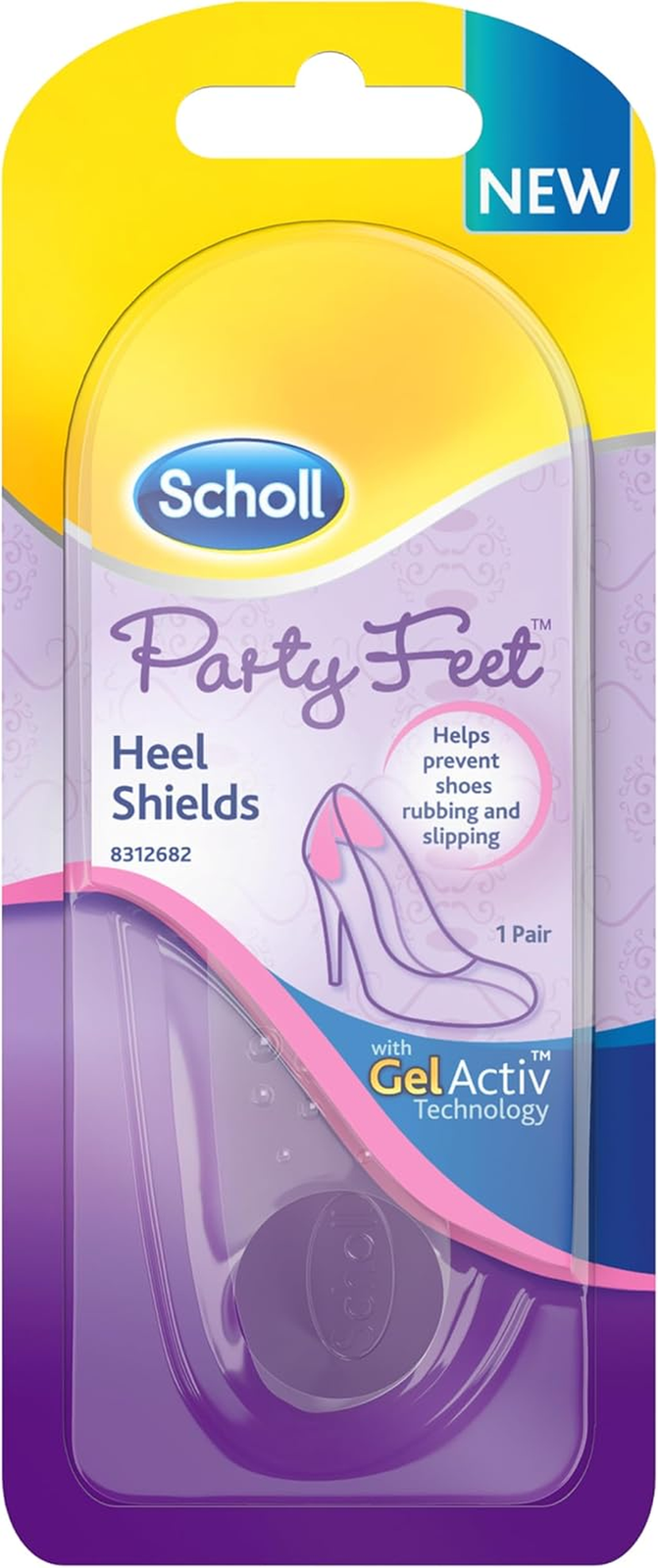 Scholl Party Feet Invisible Gel Heel Shields