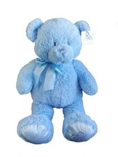 Baby GUND My First Teddy Bear Large 20" Plush Soft Cuddly Stuffed Toy Blue Lovey