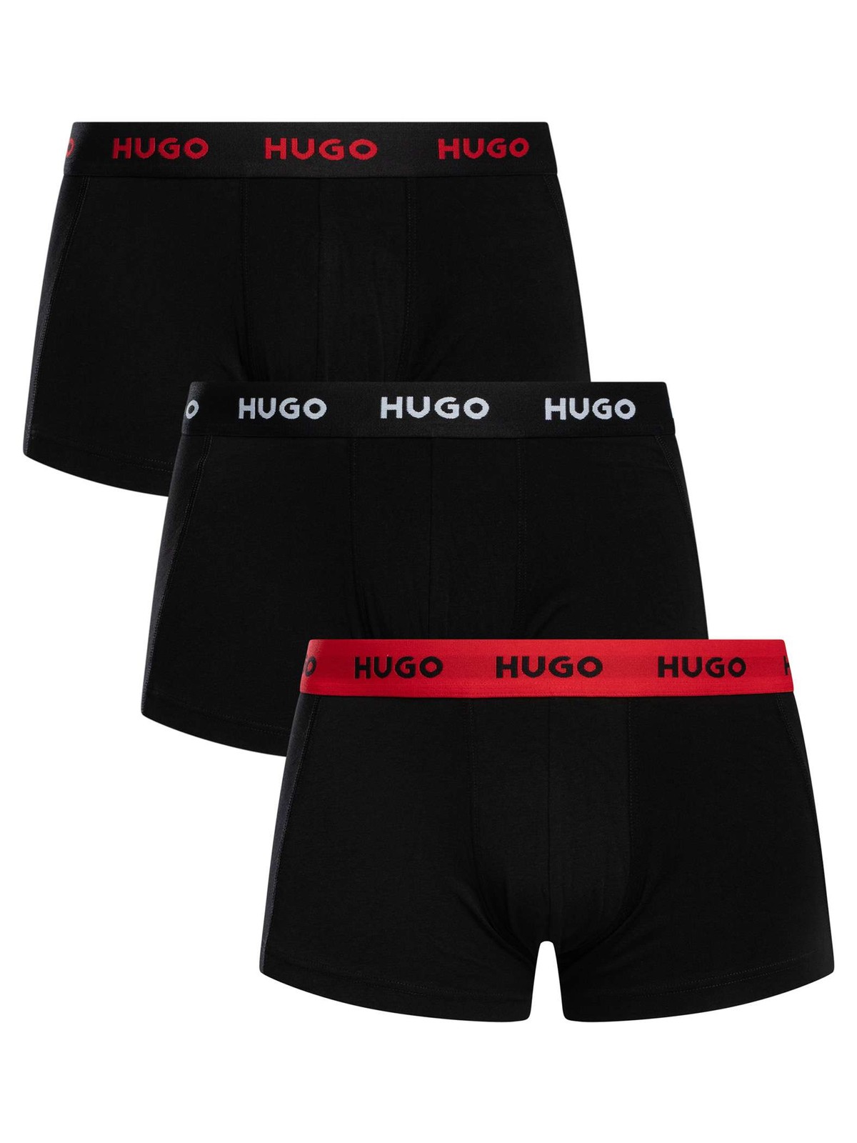 HUGO Mens 3 Pack Trunks Black 12490₽