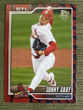 2026 Topps Series 1 Sonny Gray Team Color Border Variation SP Cardinals #40