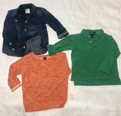 3pc Toddler Boy Clothing Lot |S 3T | Ralph Lauren, Baby Gap, H&M | Preppy Fall 