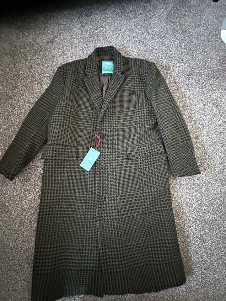 Zara Men's Over Size Coat By Harry Lambert Size S - Image 2 of 4