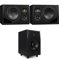 ADAM Audio A8H 8-inch 3-way Powered Studio Monitor Pair with Sub12 12 inch