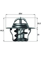 Mahle TX492D Thermostat, KüHlmittel