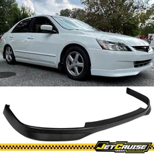 Fits 03-05 Honda Accord Sedan 4DR Type R Front Bumper Lip Spoiler Unpainted PP