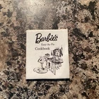 Vtg Barbie Learns to Cook Easy As Pie Cookbook Cardboard Mattel Hostess set