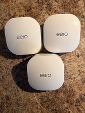 Lot of 3 Amazon Eero 6 Mesh WiFi System N010001 Q010001 Tested Working