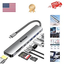USB C Hub HDMI Adapter for Monitor, 9 in 1 USB Type C Laptop Docking Station ...