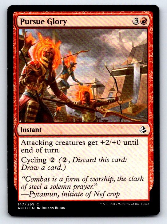 Pursue Glory 147 Common Amonkhet Magic: The Gathering Lightly Played