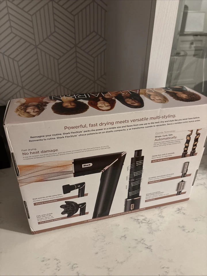 Nuevo sistema de peinado y secado de aire estilo Shark Flex negro HD440BK en caja Foto 3 de 3