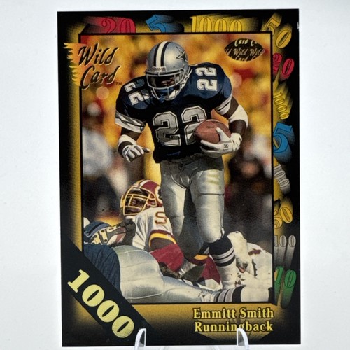 Emmitt Smith [1000 Stripe] #46 1991 Wild Card card