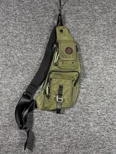 Kawei Knight Black Crossbody Sling Bag Travel Messenger Green