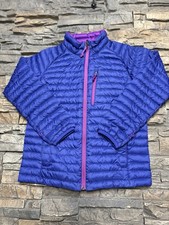 LL Bean Girls Downtek Nano Puffer Jacket 650 Sz M 10-12 Purple Outdoors Winter