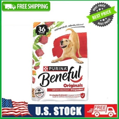Originals w Farm-Raised Beef Natural Dry Dog Food w Added Vitamins36lb Bag