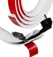 Silicone Cord Hider Wall for 2-3 Cables,Side-Opening Wire Covers for Cords on Wa