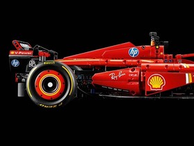 Official LEGO F1 Tire 81.6 x 44 with Yellow 'PIRELLI' 'P ZERO' (4410 / 110661)