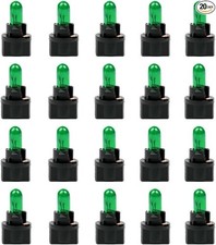 Car Halogen Instrument Cluster Bulbs Kits 20pcs T5 17 57 86 Vehi Color Green
