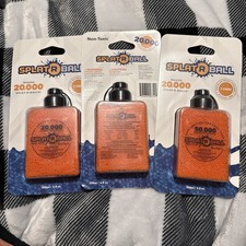 3X New Sealed SplatRball 20,000 Rounds 7.5mm Orange Ammo Certified Splat-R-Ball