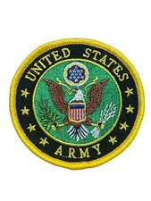 3 Inch US Army Seal Logo Embroidered Iron On Patch - United States  70-B