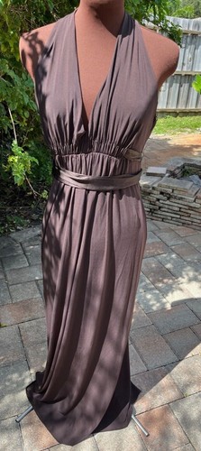 Robe Cocktail BCBG Max Azria Brown Sugar Taille 10 - Neuve Sans étiquettes, Poly/acétate