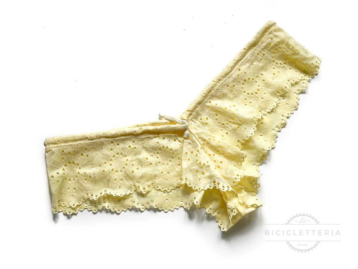 Wicked Weasel 528 Cotton Siren Shorts Lemon S RARE!