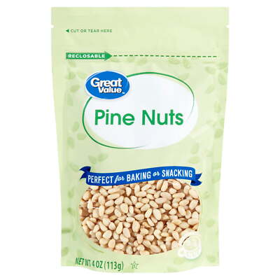 Pine Nuts, 4oz bag contains about 4 servings, Perfect for baking or snacking