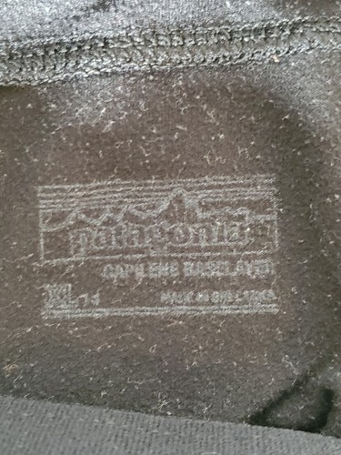Patagonia Girls' Capilene Bottoms Base Layer Pants Leggings Black Size XL (14) - Picture 5 of 7