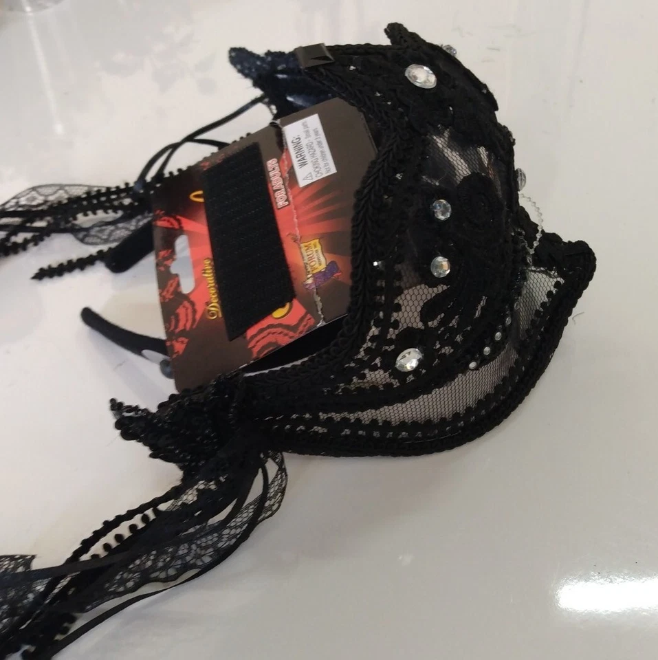 Mascarada de Halloween Máscara Joyas Cintas Foto 4 de 4