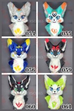 Fursuit Long Fur Husky Dog Fox Mascot Head Party Halloween Fur Cosplay Head 08