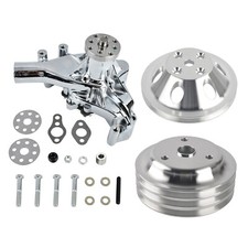 For Chevy Sbc 350 Lwp High Volume Long Water Pump Pulley Crankshaft 13 Groove