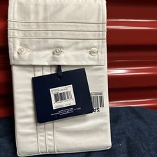 Ralph Lauren Organic Handkerchief Embroidery Sham, King Platinum     