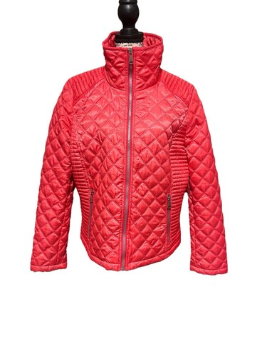 Marc New York Andrew Marc Women’s Jacket Quilted Zip Up Large Twee Outdoors
