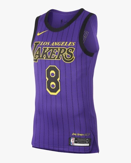 Nike LA LAKERS Jersey Kobe Bryant City Edition #8 Authentic