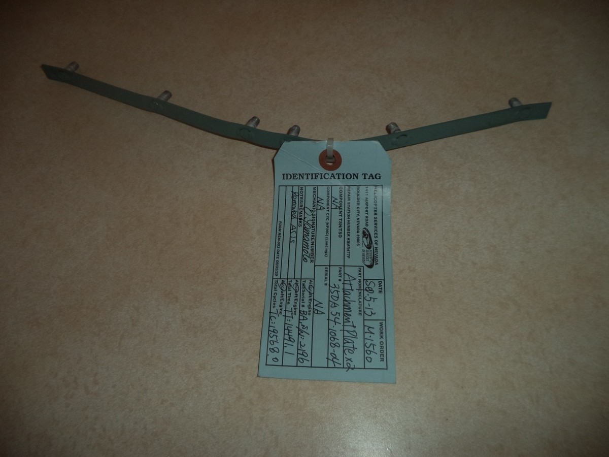Eurocopter Astar Attachment Plate 350-A54-1068-04 | eBay