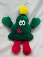 Vintage Dan Dee HAPPY CHRISTMAS TREE 7" Bean Bag Stuffed Animal Toy Ornament