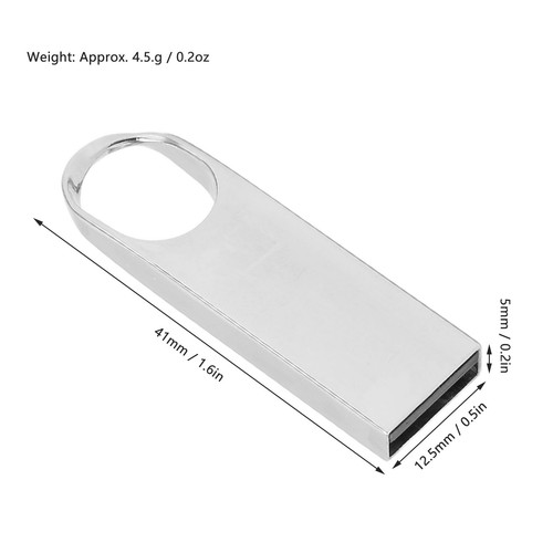 Flash Drive Mini Waterproof Electroplating Process Zinc Alloy USB Drive For - Afbeelding 10 van 24