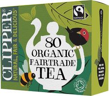 Clipper Organic Everyday Fairtrade Black Tea Bags x80 – Natural & Sustainable 0.07 per strip