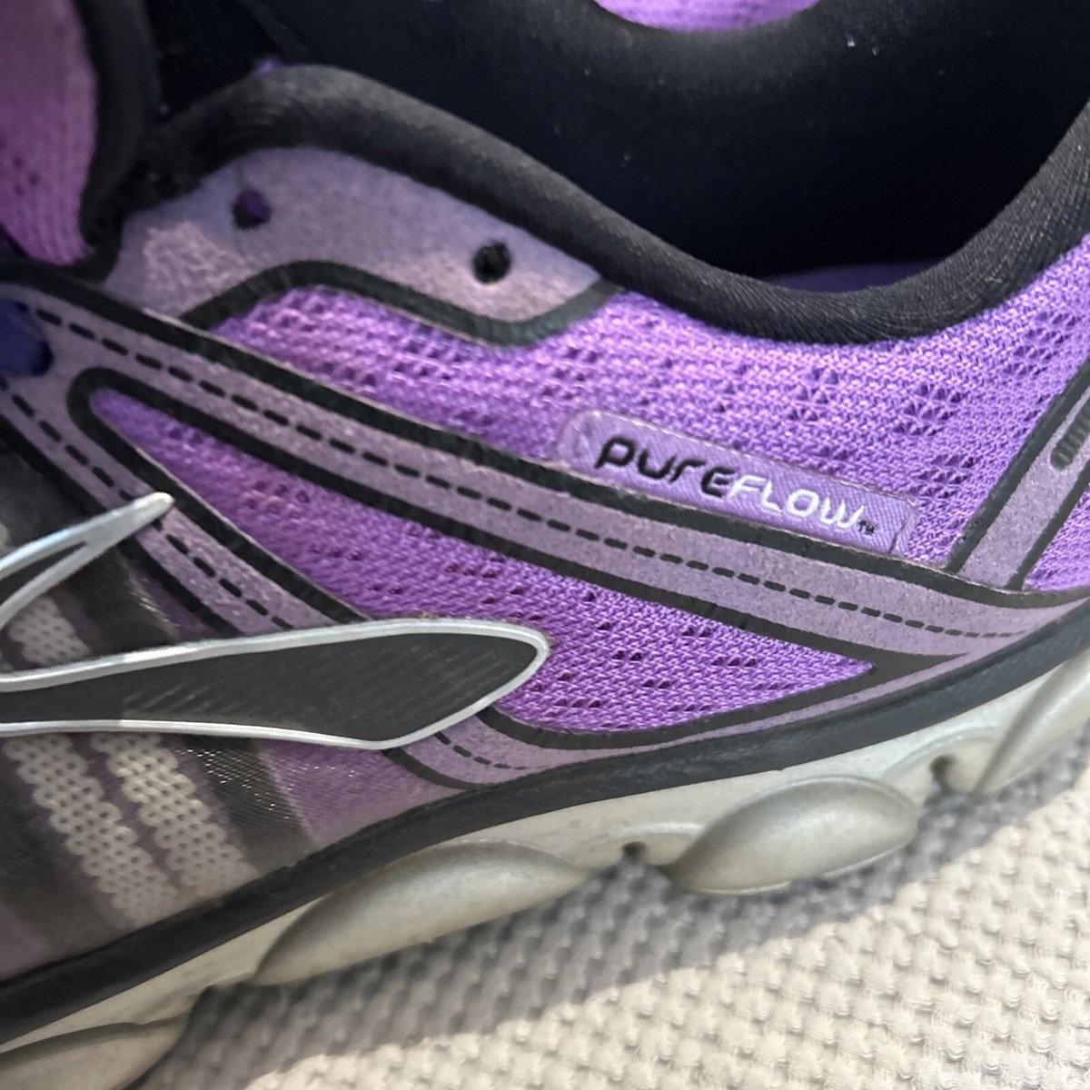 Purple Brooks Pureflow Womens Silver Brooks Pure Flow Purple