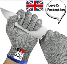 Level 5 Cut Protection Safety Gloves Kitchen Anti Cut Resistant Safe Cutting New