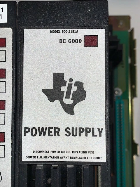 TI POWER SUPPLY 500-2151A 13 SLOT (10) 500-5001 INPUT (3) 500-5007 INPUT 110 V - Image 3 of 4