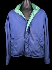 VINTAGE Ocean Pacific Jacket Blue Light Weight Jacket With Removable Liner Sz M