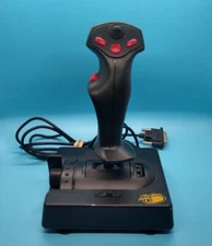 Mad Catz 4408 Black High Precision Rotary Throttle Four-Way POV Switch Joystick