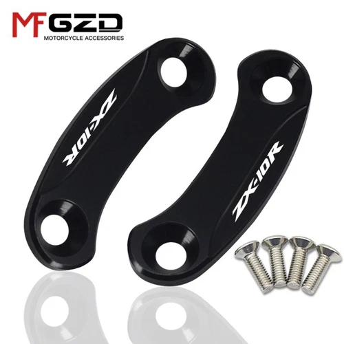 For ZX-6R ZX-10R 2019-2023 Windscreen Rear Mirror Hole Cover Driven Mirror Cap - Picture 8 of 18