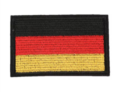 GERMANY Country Flag - BLAC/RED/GOLD - Embroidered Iron On Patch - FREE SHIP