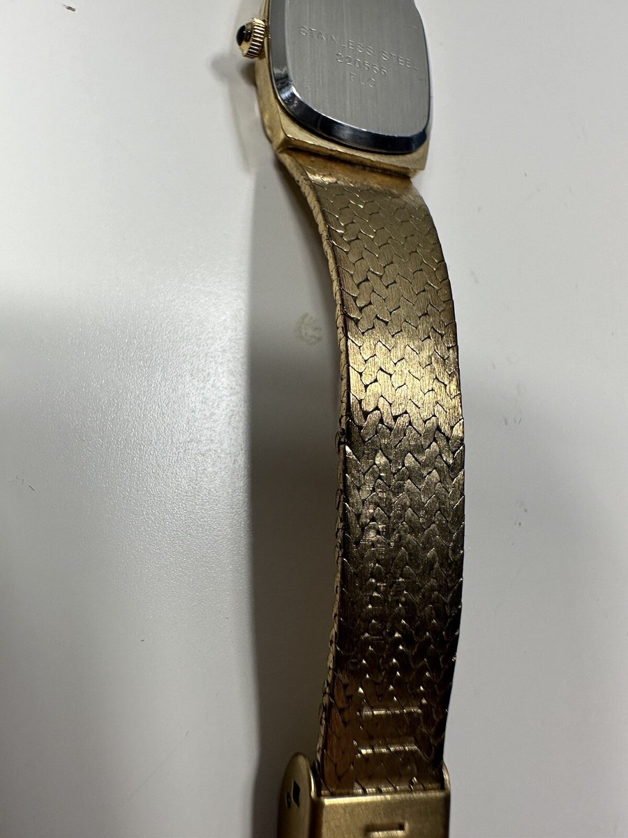 Geneva Gold Nugget Ladies Watch Stainless Steel FLG Clasp  display picture 1