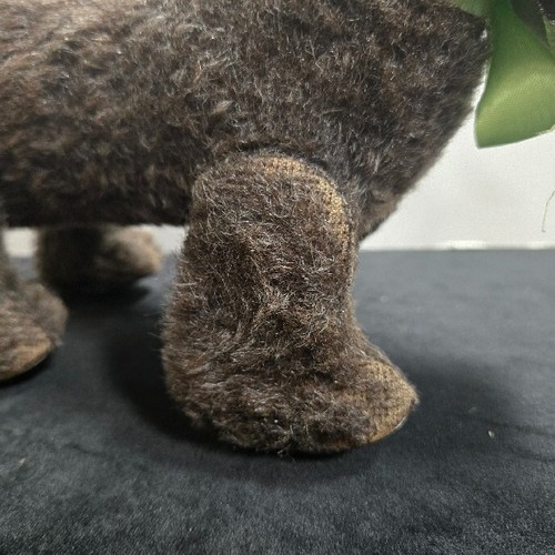 Schuco Trip Trap Scotch Terrier Hund 50er Jahre Plüschtier Zugspielzeug mechanisch 10 Zoll lang - Bild 7 von 16