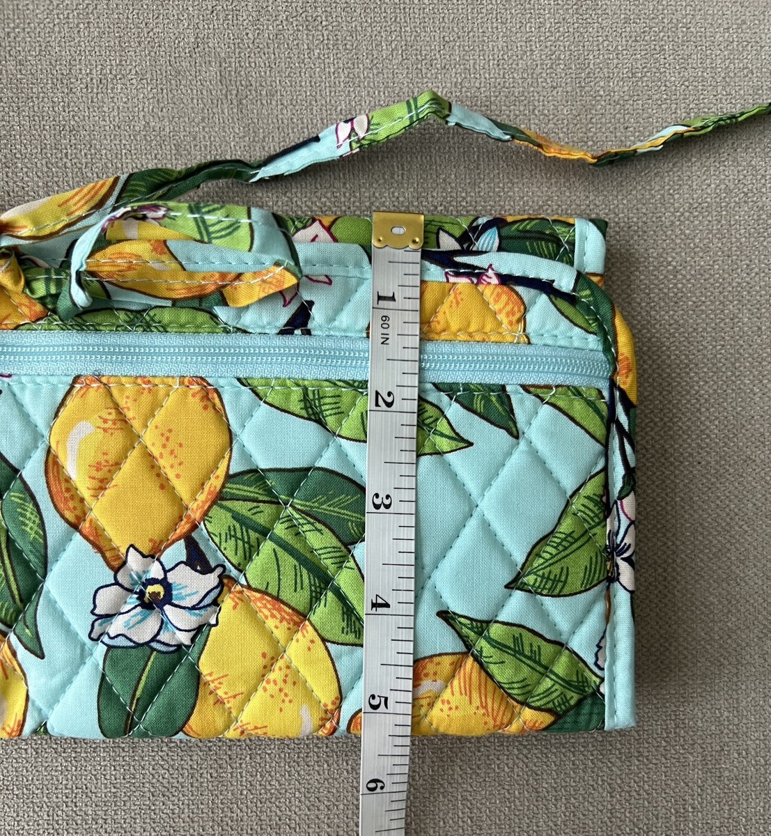 Vera Bradley Curling Flat Iron Cover Case Lemon Grove Travel  display picture 1